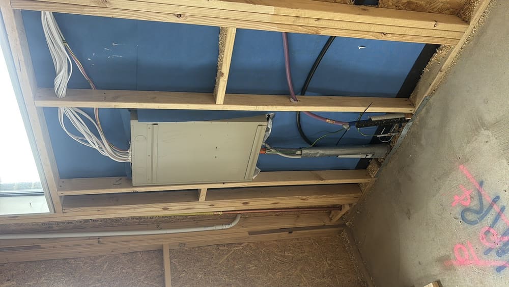 Nogging around meter box, recorded during a frame inspection in Beveridge