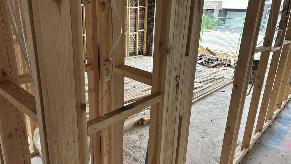 Nogging unsecure, recorded during a frame inspection in Beveridge