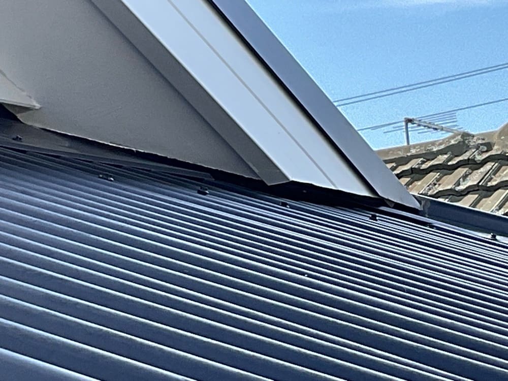 Large gaps in the barge capping allow pests to enter the roof cavity, Airport West, Whittlesea